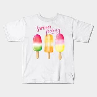Popsicles for hot summer days Kids T-Shirt